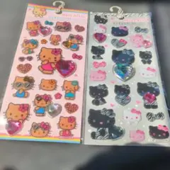 ハローキティ 立体キラキララインストーンシール 2シートセット