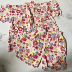桜柄甚平 90サイズ