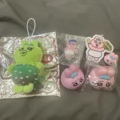 スシロー おぱんちゅうさぎ わさびんちゅ ぬいぐるみ マスコット キーホルダー