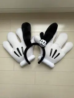 ミッキー手とオズワルドのカチューシャ