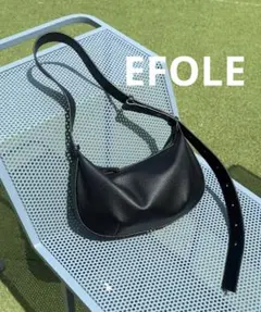 EFOLE ラウンドワンショルダーミニバッグ エフォル ブラック ハンドバッグのサムネイル