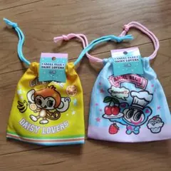 新品　エンジェルブルー　デイジーラバーズ　巾着袋　ミニ巾着　給食袋