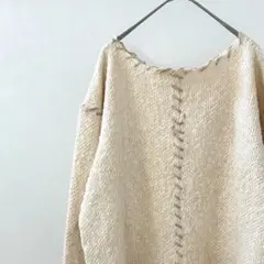 FLANDRE CLUB ニット セーター ボートネック ショート丈 ゆったり