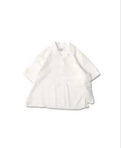 [美品] BONBON オープンカラーシアサッカーシャツ　B5092