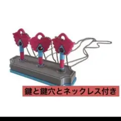 イカゲーム3 かくれんぼ　鍵 キーホルダー 3個と鍵穴のセット