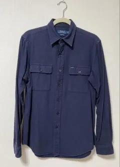 RRL Ralph Lauren ネルシャツ Lサイズ ネイビー/ブルー RRL Ralph Lauren ダブルアールエル ラルフローレン ネルシャツ