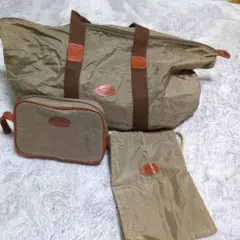 【新品未使用 】ボストンバッグ 3点セット　カーキ色　軽量