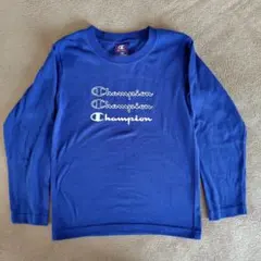 Champion 長袖カットソー M 青　130