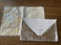 ロクシタン　ホリデーコットントートバッグ＆クラッチバック　セット