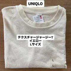 【新品未使用】UNIQLO（ユニクロ）テクスチャージャージーT Lサイズ