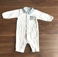 Baby Dior ロンパース(足つき)、帽子、スタイ 3点セット　ブルー Baby Dior ロンパース(足つき)、帽子、スタイ 3点セット ブルー - メルカリ