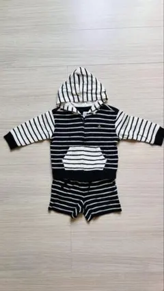 baby GAP ストライプ フード付きセット 12-18ヶ月