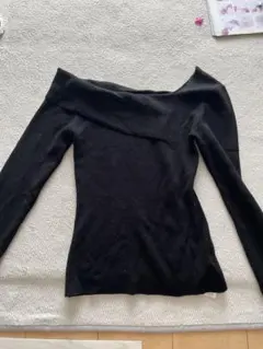 EMODA オフショルダー ブラックニット F