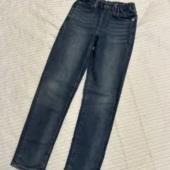 UNIQLOゴムウエスト ダークブルー デニムパンツ