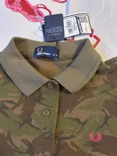 超人気商品 迷彩柄 FRED PERRY フレッドペリー ポロシャツ 総柄 半袖 