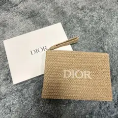 DIOR ディオール ノベルティ ストロー ポーチ 箱付き