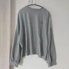 しまむら　LOGOS DAYS　グレーロンTシャツ　サイズLL