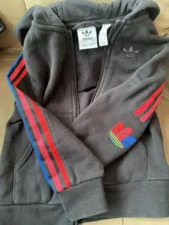 adidasキッズ100cm 裏起毛 セットアップ