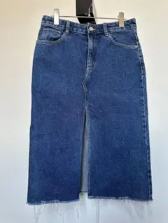 【ZARA】DENIM BY TRF デニムタイトスカート フロントスリット