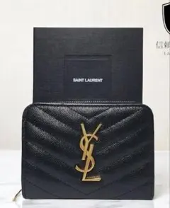 2025年最新】Saint Laurent カラー：ブラック系 二つ折り財布の人気