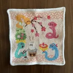 FEILER フェイラー ハンカチ タオル地ハンカチーフ 正月 ヘビ 干支 開運