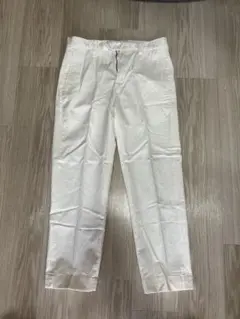 Brooks Brothers Milano Fit ホワイト リネンスラックス