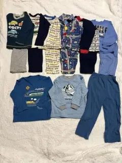 男の子 パジャマ 110cm まとめ売り 9点セット 長袖 あったか含む