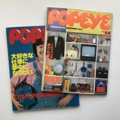 雑誌　ポパイ　NO73〜81 9冊　　1980年 雑誌 ポパイ NO73〜81 9冊 1980年 雑誌ポパイNO73〜81 9冊