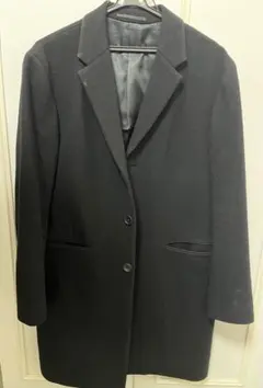 Adam et Ropé ステンカラーコート 黒 メンズ