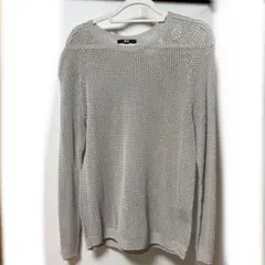 〈ユニクロ〉メッシュクルーネックセーター