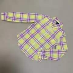 GapKids チェック柄長袖シャツ 100cm