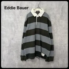 # 90's Eddie Bauer エディーバウアー　ラガーシャツ　ボーダー