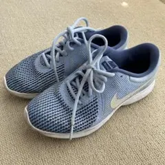 Nike 青 スニーカー メッシュ　23㎝　男女兼用