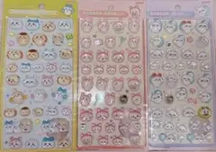 ちいかわ ボンボンドロップシール サンスター カニ モモンガ みんなニコニコ