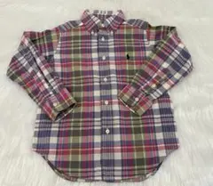 Ralph Lauren チェック柄 長袖シャツ 110