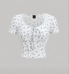 【新品未使用】SHEIN 花柄 Tシャツ Sのサムネイル