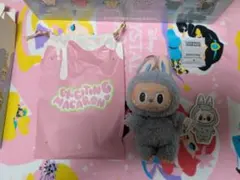 ブルー系　LABUBU Macaron　ラブブ　ポップマート　正規品　sea