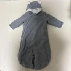baby GAP フード付きグレーおくるみ（クマ耳付き） 2way