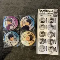 【セット売り】ハイキュー!! 振り向きシャイニーバッジ4個セット