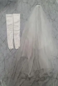 【タカミブライダル】　ヴェール・グローブセット