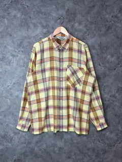 ヴィンテージ 90s イタリア製 MISSONI UOMO チェックシャツのサムネイル