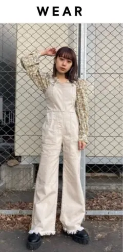 MOUSSY HEM FRINGE オーバーオールのサムネイル