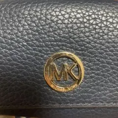 Michael Kors ネイビー レザー カードケース