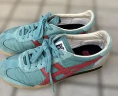 オニツカタイガー★レア★ターコイズグリーン/レッド　春にピッタリ！