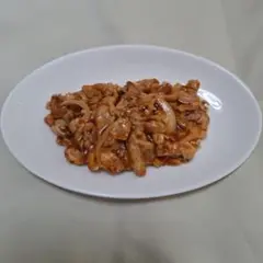 食品サンプル　しょうが焼き
