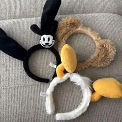 ディズニー 耳付きカチューシャセット