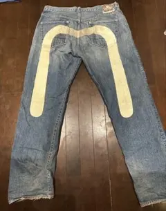 ⁠希少】エヴィス 大黒 ビッグカモメ デニム 2000s LOT0001 W38