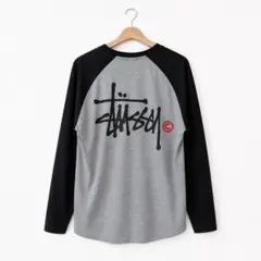 STUSSY ステューシー ラグラン ロングスリーブTシャツ 両面プリントのサムネイル