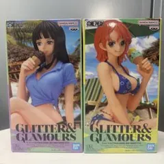 ワンピース GLITTER&GLAMOURS ナミ ロビンフィギュア 2種セットのサムネイル