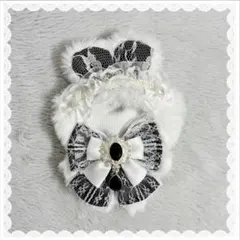 うさぎ耳ぬい服　10cm用　ブラック　立ち耳